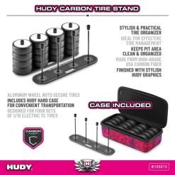 Stand ruedas carbono + Maleta Hudy TC